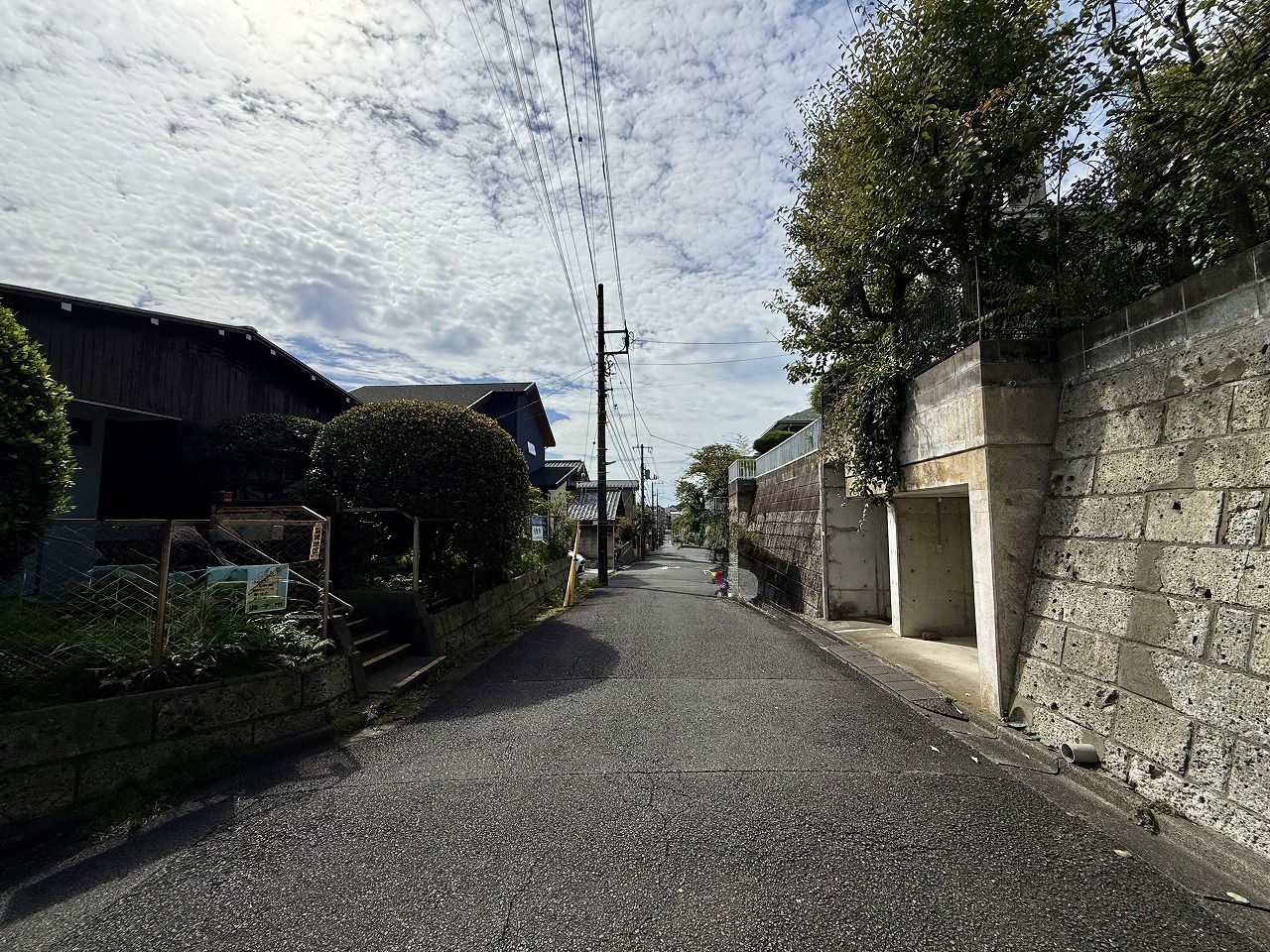 西側前面道路
