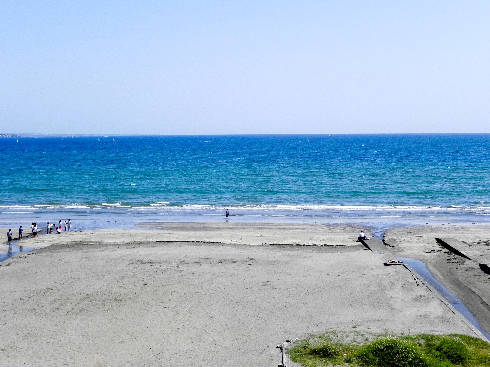 海岸まで約450m
