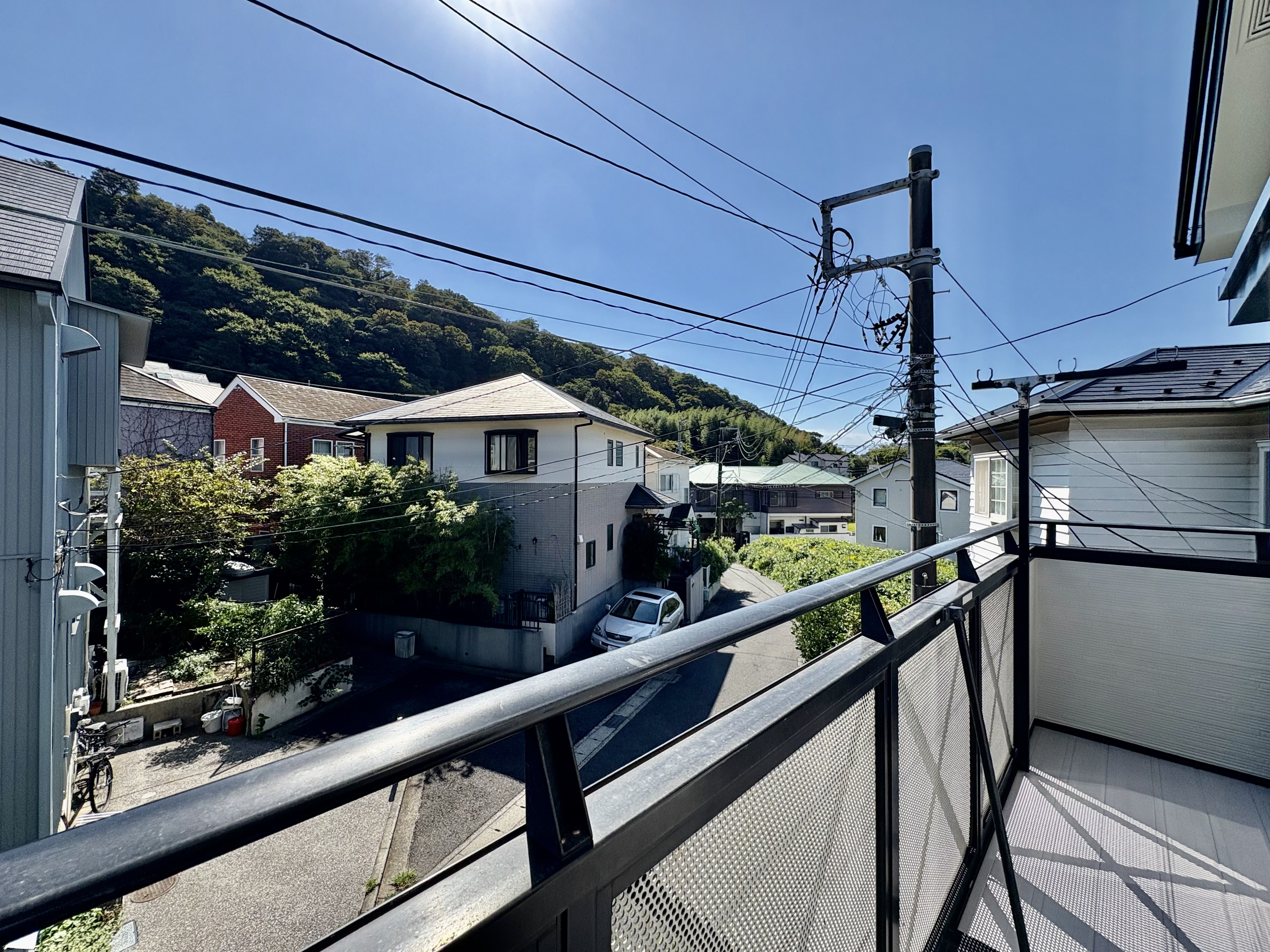 日当たり良好なバルコニー